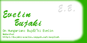 evelin bujaki business card